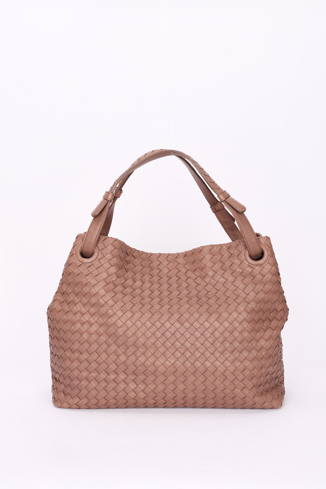 Bottega Veneta Intrecciato Garda Tote Taupe