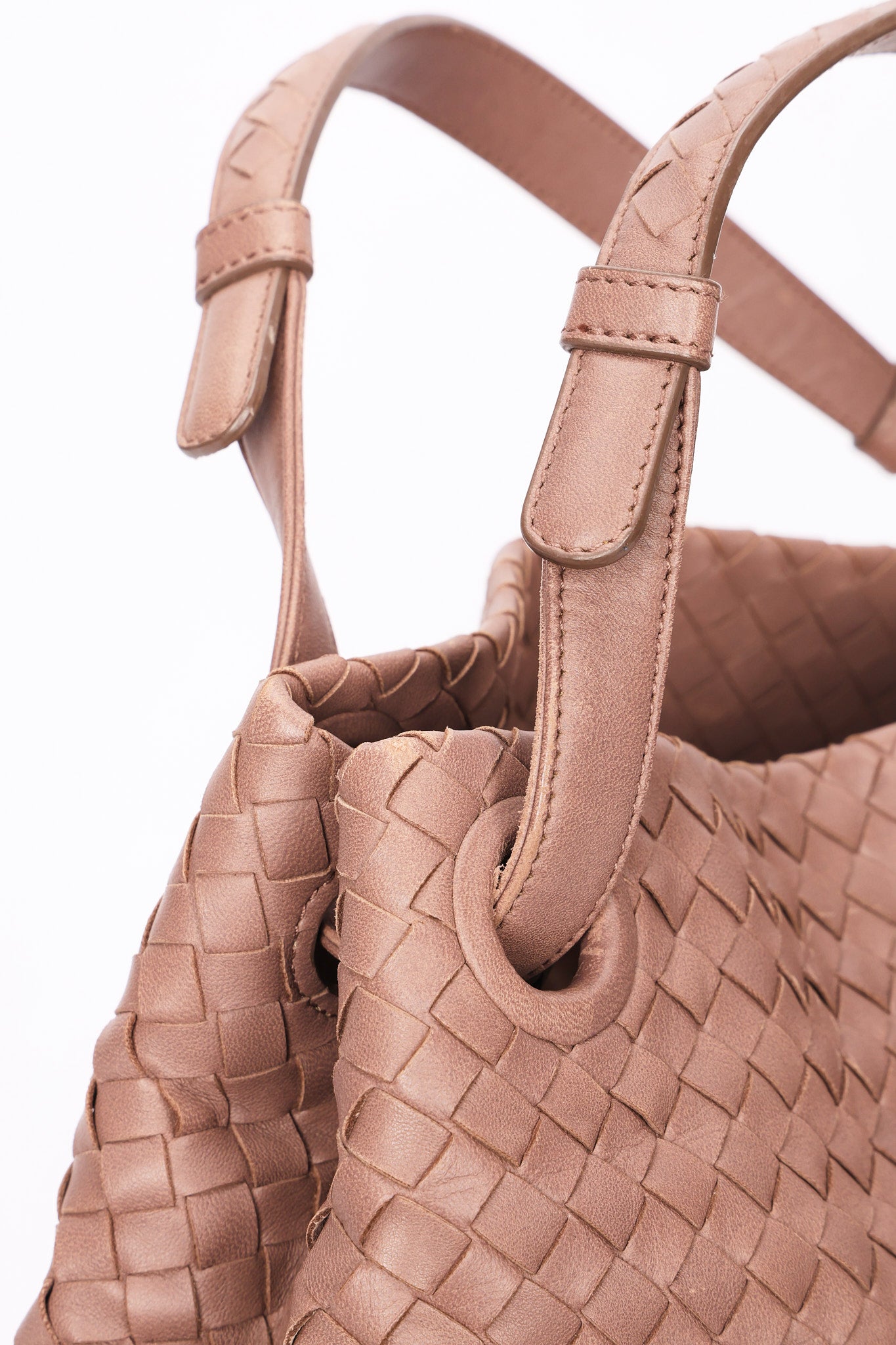 Bottega Veneta Intrecciato Garda Tote Taupe