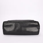Chanel Front Turnlock Pocket Shoulder Bag Black Caviar 24K GP