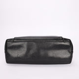 Chanel Front Turnlock Pocket Shoulder Bag Black Caviar 24K GP