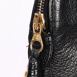 Chanel Front Turnlock Pocket Shoulder Bag Black Caviar 24K GP