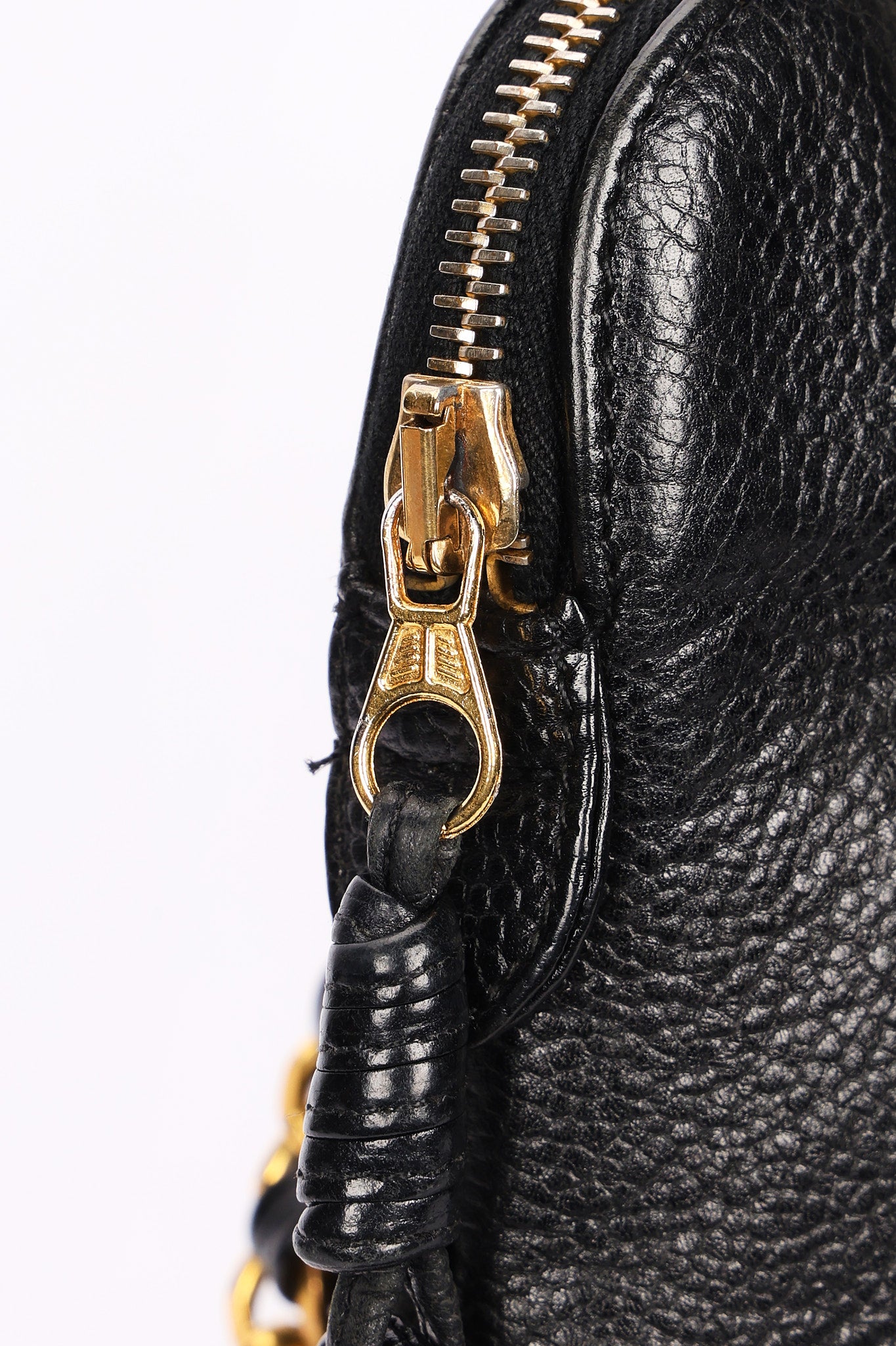 Chanel Front Turnlock Pocket Shoulder Bag Black Caviar 24K GP