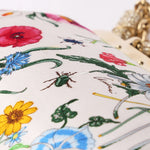 Gucci Flora Bamboo Silk Satin Clutch
