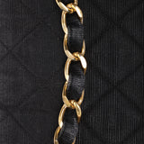 Chanel XL CC Maxi Single Flap Black Denim 24K GP