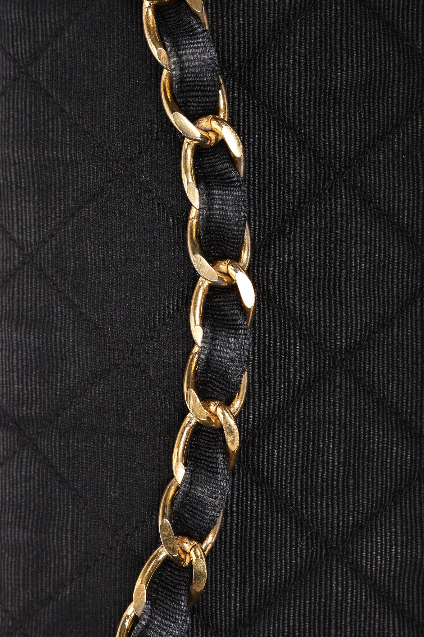 Chanel XL CC Maxi Single Flap Black Denim 24K GP