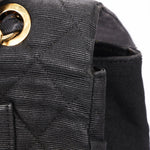 Chanel XL CC Maxi Single Flap Black Denim 24K GP