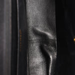 Chanel XL CC Maxi Single Flap Black Denim 24K GP