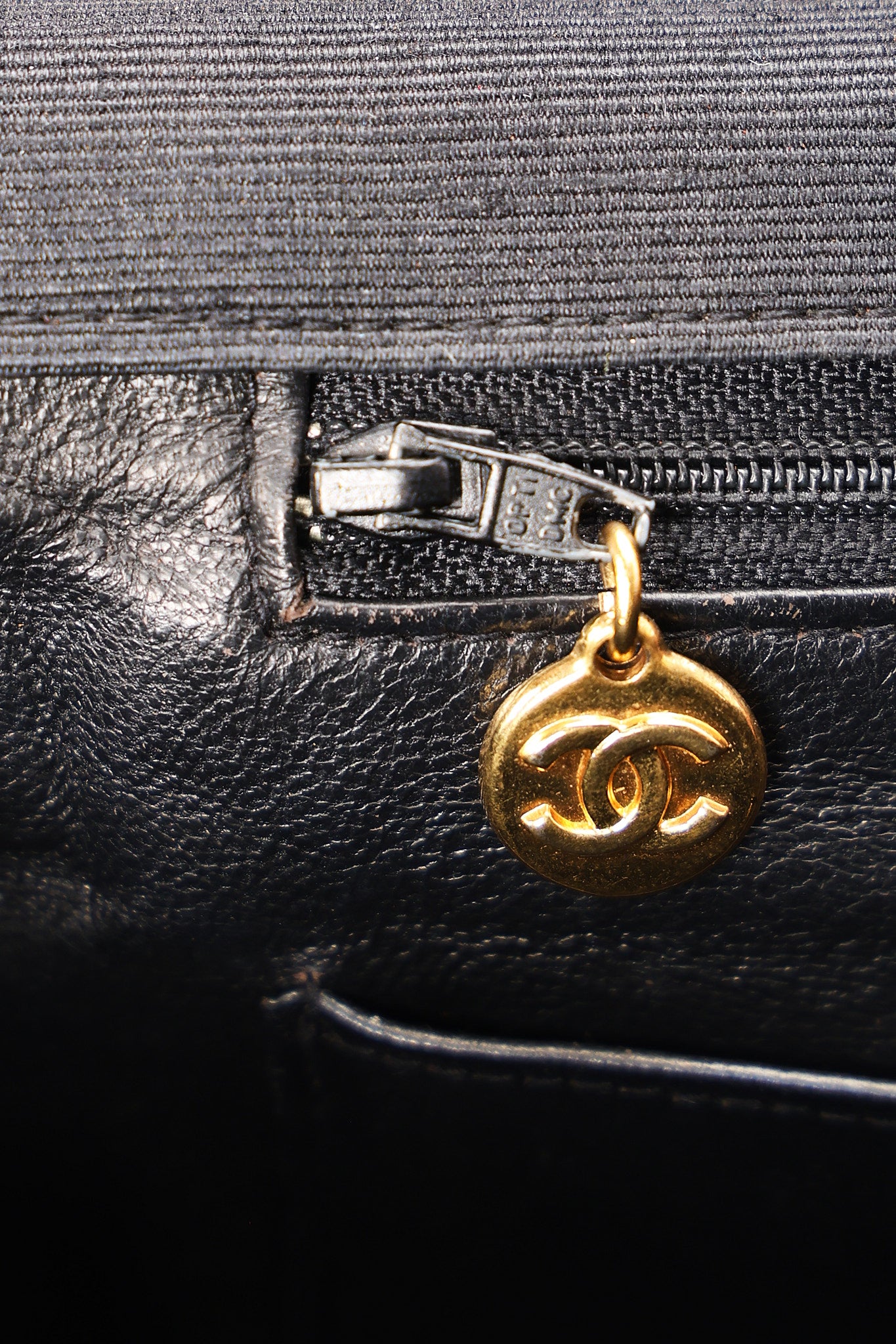 Chanel XL CC Maxi Single Flap Black Denim 24K GP