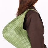 Bottega Veneta Intrecciato Shoulder Bag Green
