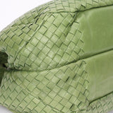 Bottega Veneta Intrecciato Shoulder Bag Green