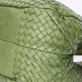 Bottega Veneta Intrecciato Shoulder Bag Green