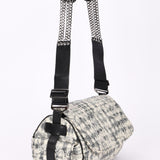 Chanel Tweed Camellia Bowler Bag DSHW
