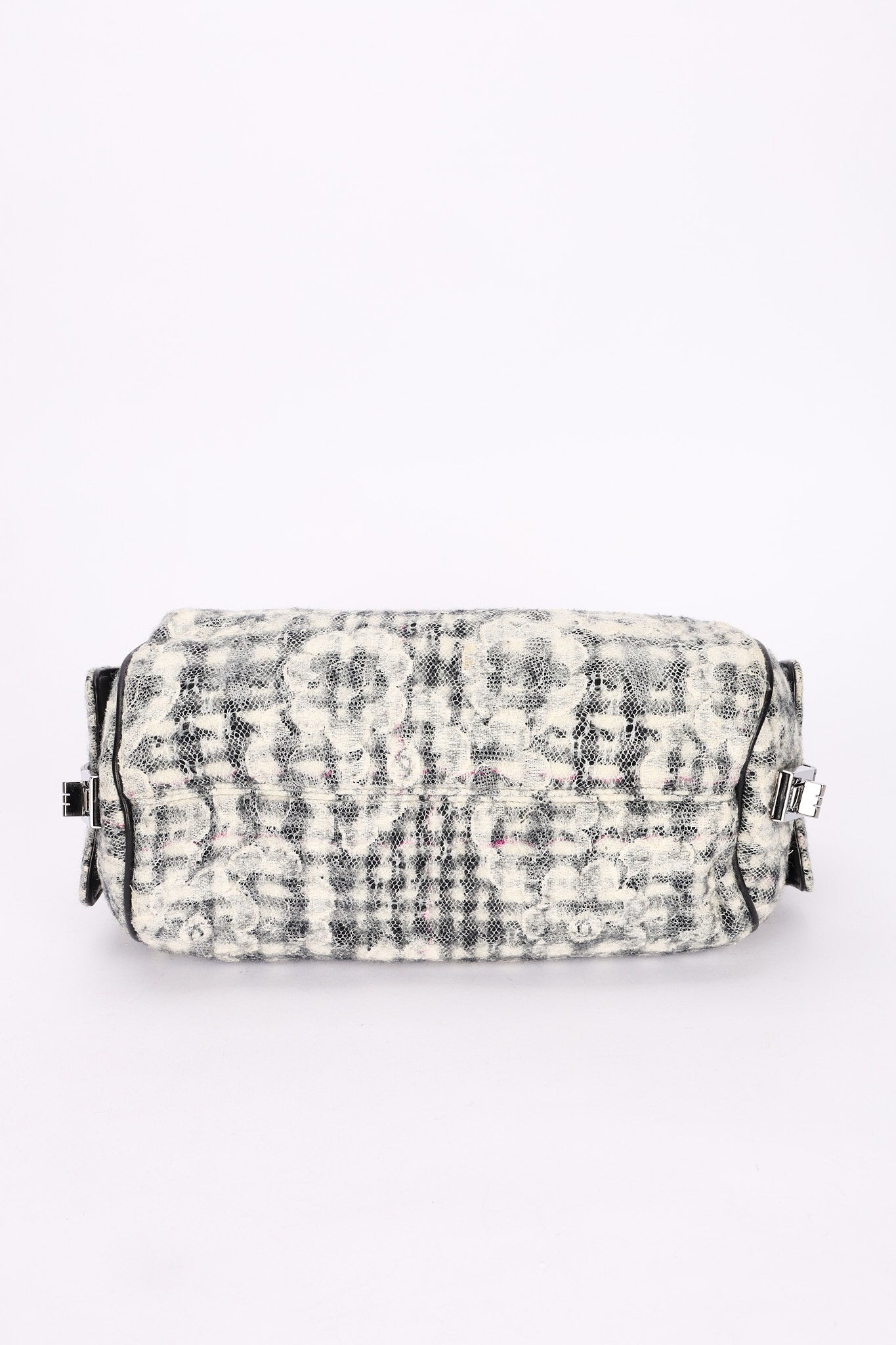 Chanel Tweed Camellia Bowler Bag DSHW
