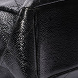 Chanel Quarter Single Flap Black Caviar 24K GP