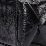 Chanel Quarter Single Flap Black Caviar 24K GP