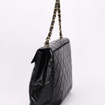Chanel Quarter Single Flap Black Caviar 24K GP