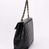 Chanel Quarter Single Flap Black Caviar 24K GP