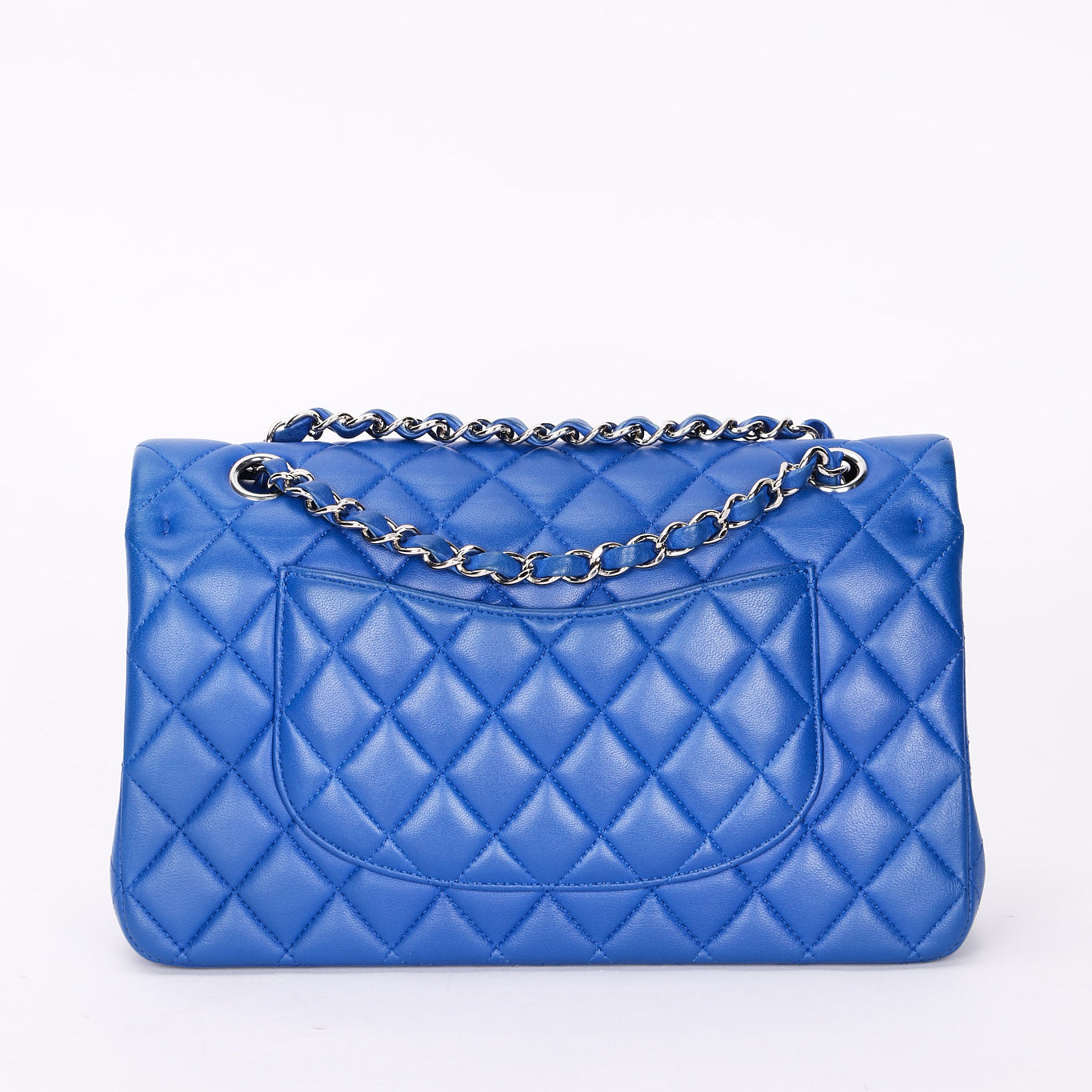 Chanel Small Classic Double Flap Cobalt Blue Lambskin SHW