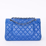 Chanel Small Classic Double Flap Cobalt Blue Lambskin SHW