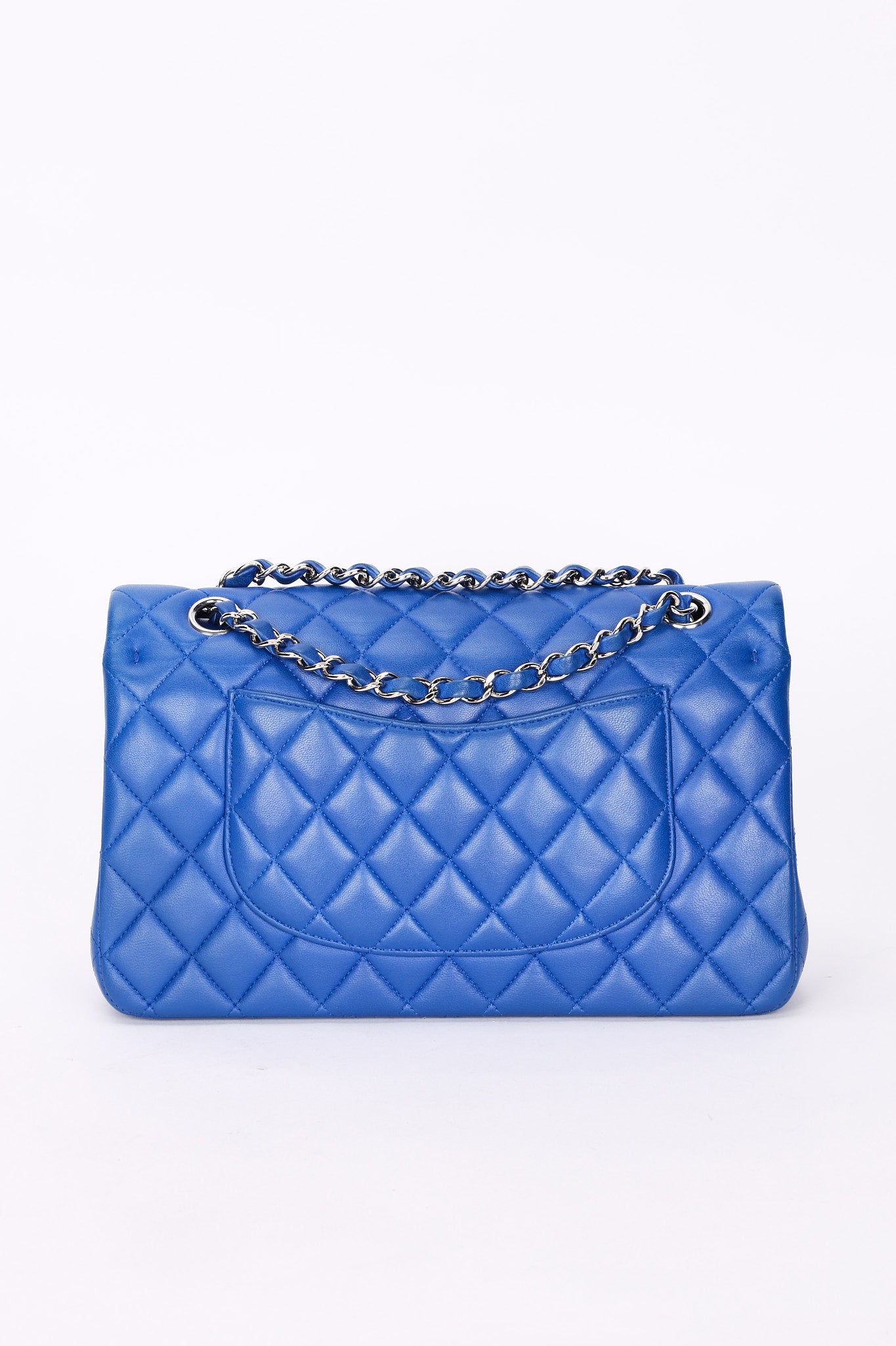 Chanel Small Classic Double Flap Cobalt Blue Lambskin SHW