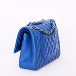 Chanel Small Classic Double Flap Cobalt Blue Lambskin SHW