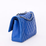 Chanel Small Classic Double Flap Cobalt Blue Lambskin SHW