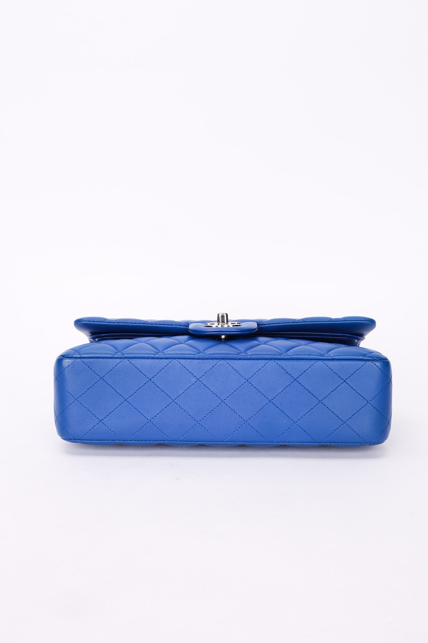 Chanel Small Classic Double Flap Cobalt Blue Lambskin SHW