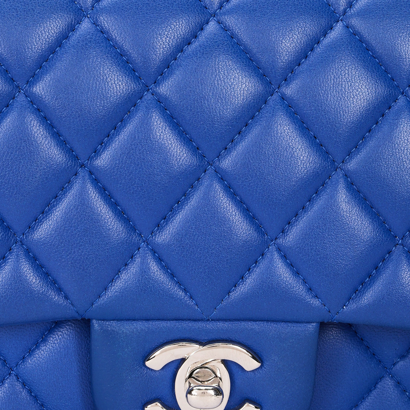 Chanel Small Classic Double Flap Cobalt Blue Lambskin SHW