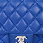 Chanel Small Classic Double Flap Cobalt Blue Lambskin SHW