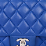 Chanel Small Classic Double Flap Cobalt Blue Lambskin SHW