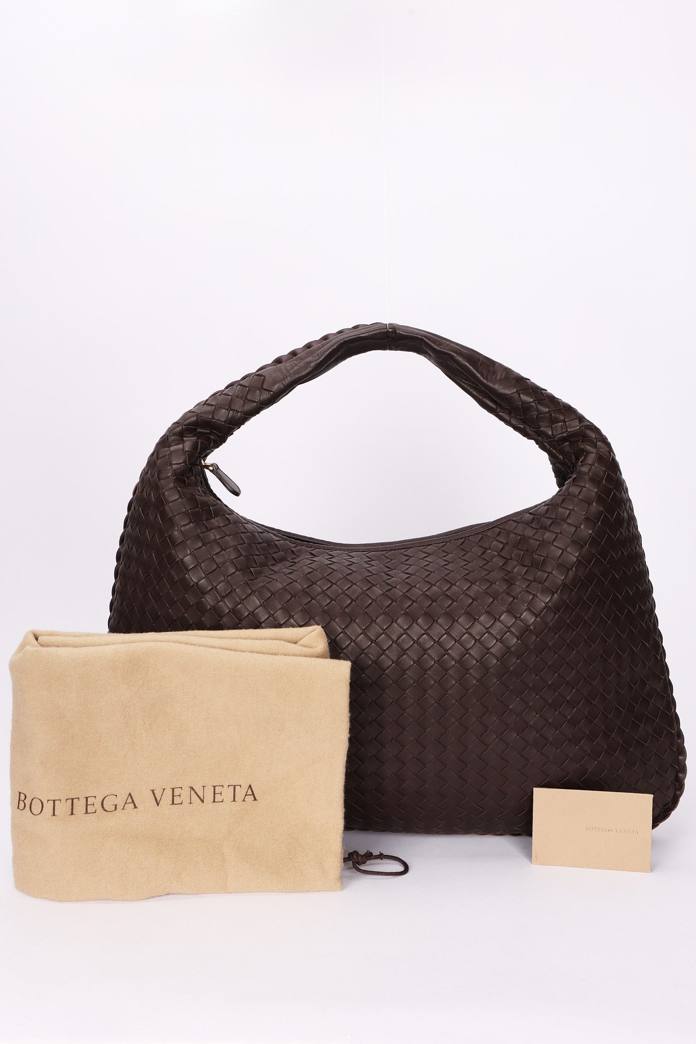 Bottega Veneta Large Intrecciato Hobo Chocolate Brown