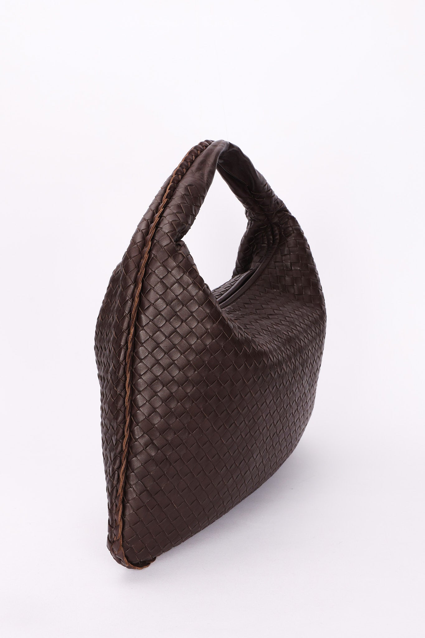 Bottega Veneta Large Intrecciato Hobo Chocolate Brown