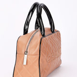Chanel Mini Bowler Bag Nude 2001 BSHW