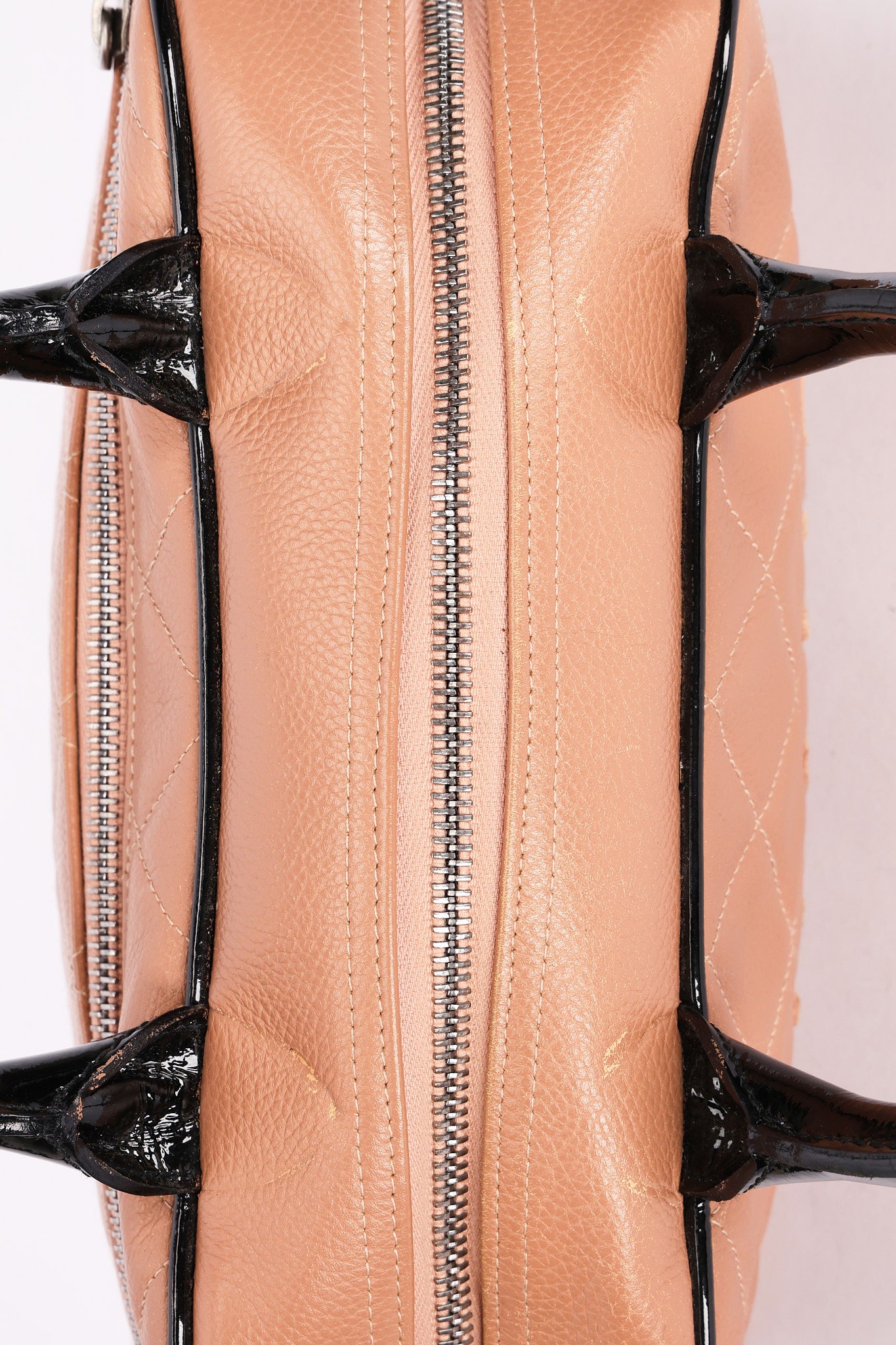 Chanel Mini Bowler Bag Dusty Pink Caviar BSHW