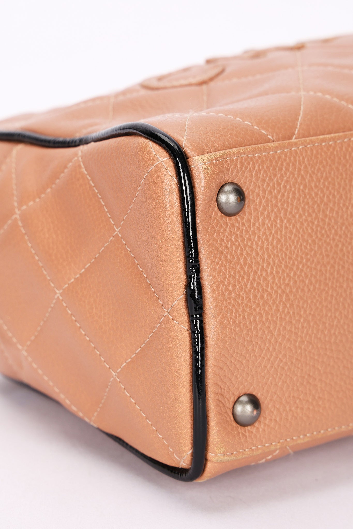 Chanel Mini Bowler Bag Dusty Pink Caviar BSHW