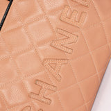 Chanel Mini Bowler Bag Dusty Pink Caviar BSHW