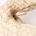 Bottega Veneta Small Intrecciato Hobo White