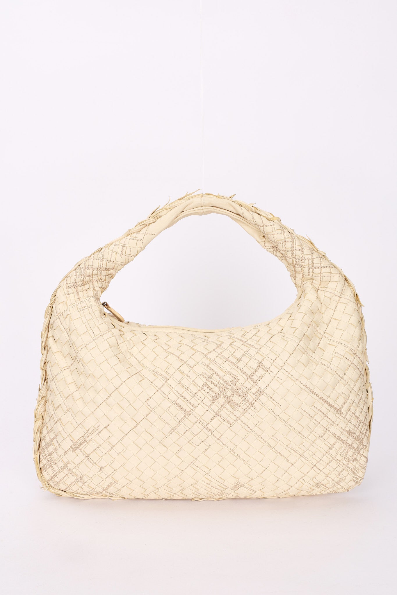 Bottega Veneta Small Intrecciato Hobo White