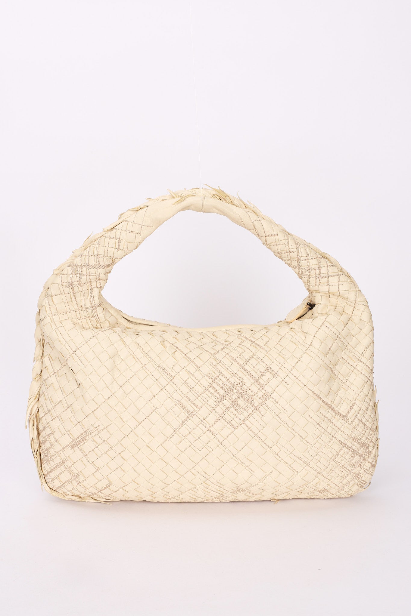 Bottega Veneta Small Intrecciato Hobo White