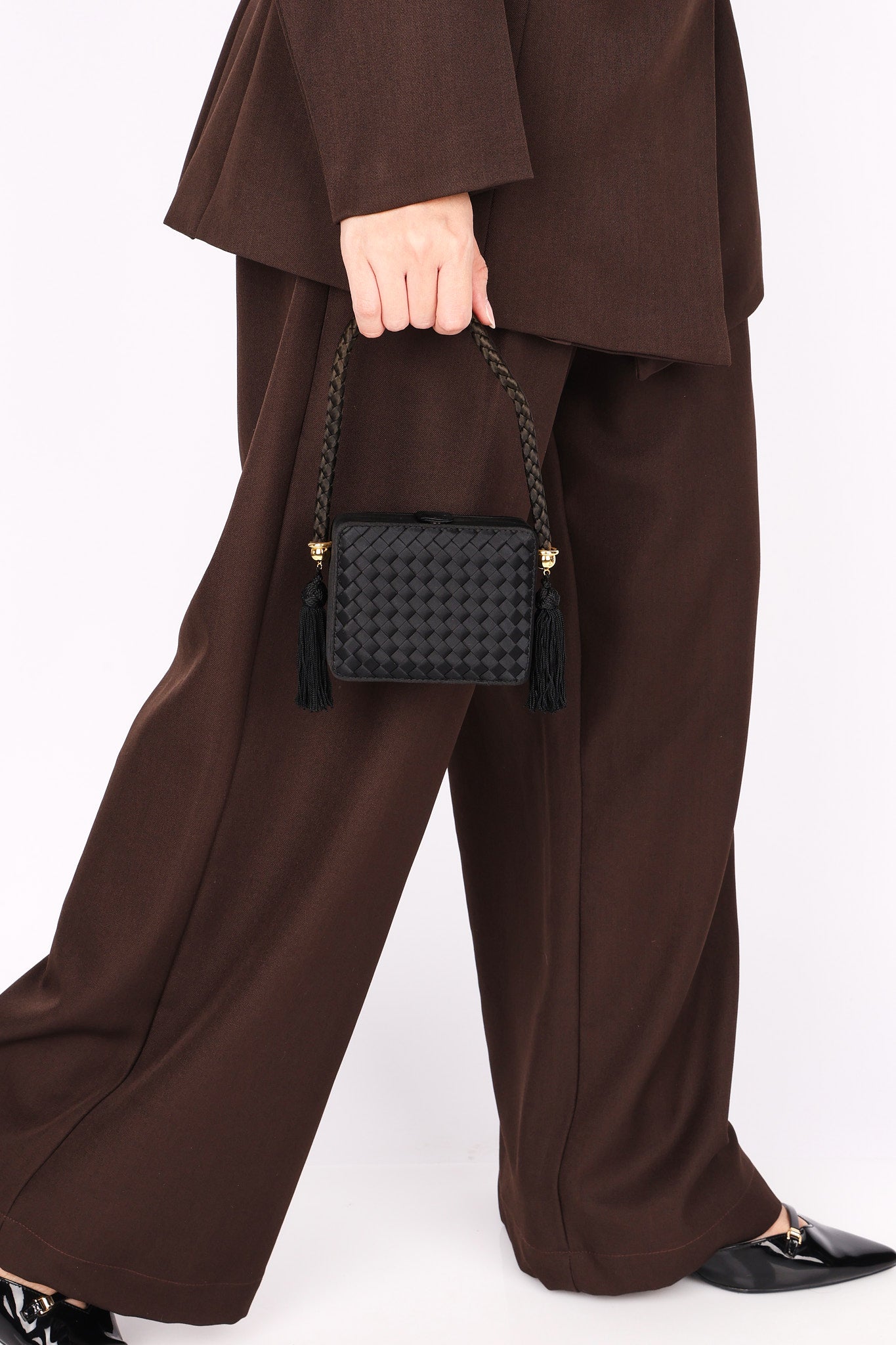 Bottega Veneta Mini Satin Tassel Bag