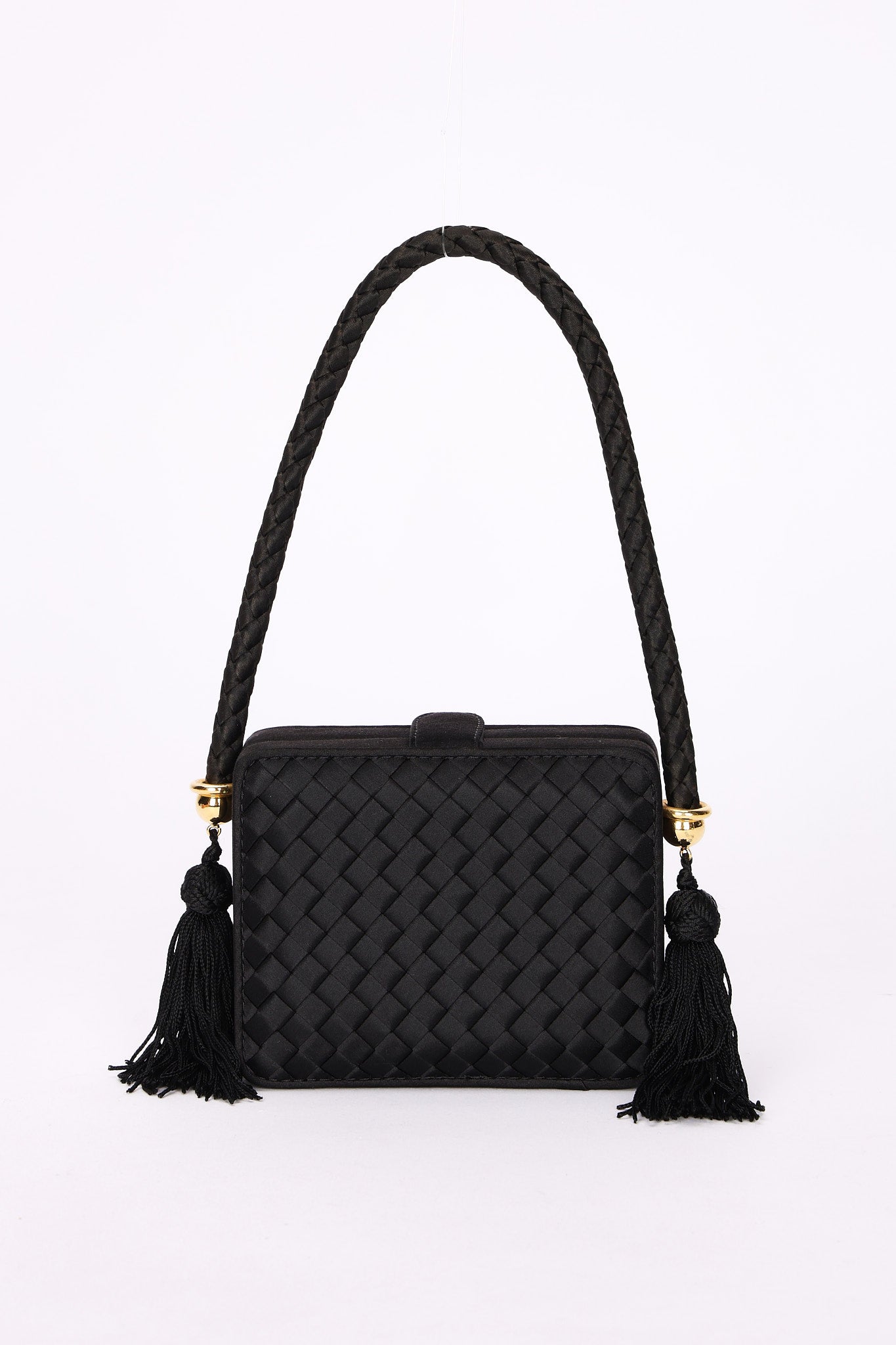 Bottega Veneta Mini Satin Tassel Bag