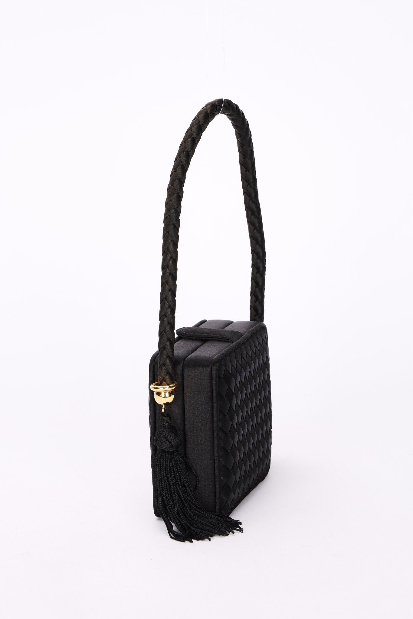 Bottega Veneta Mini Satin Tassel Bag