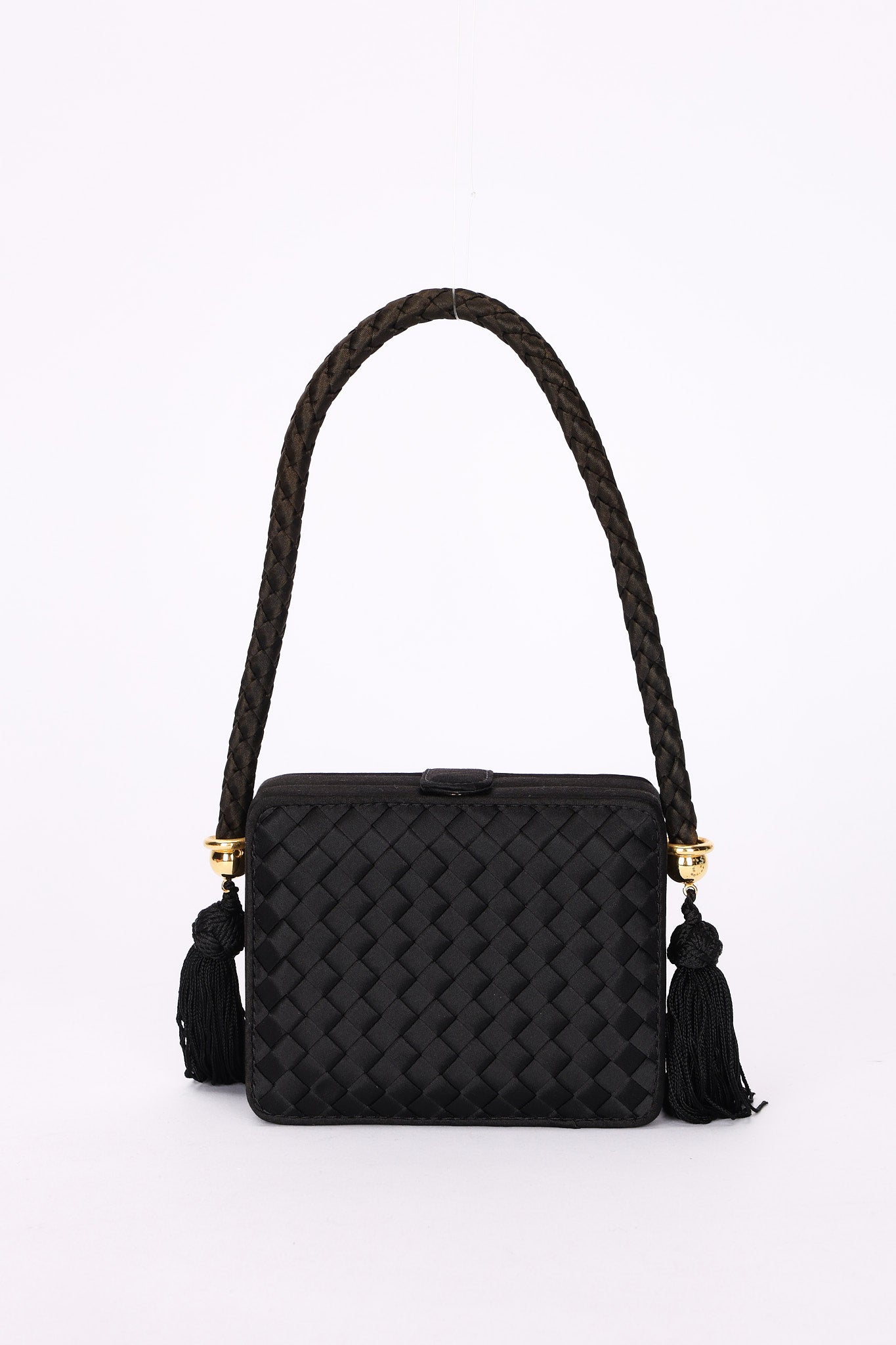 Bottega Veneta Mini Satin Tassel Bag