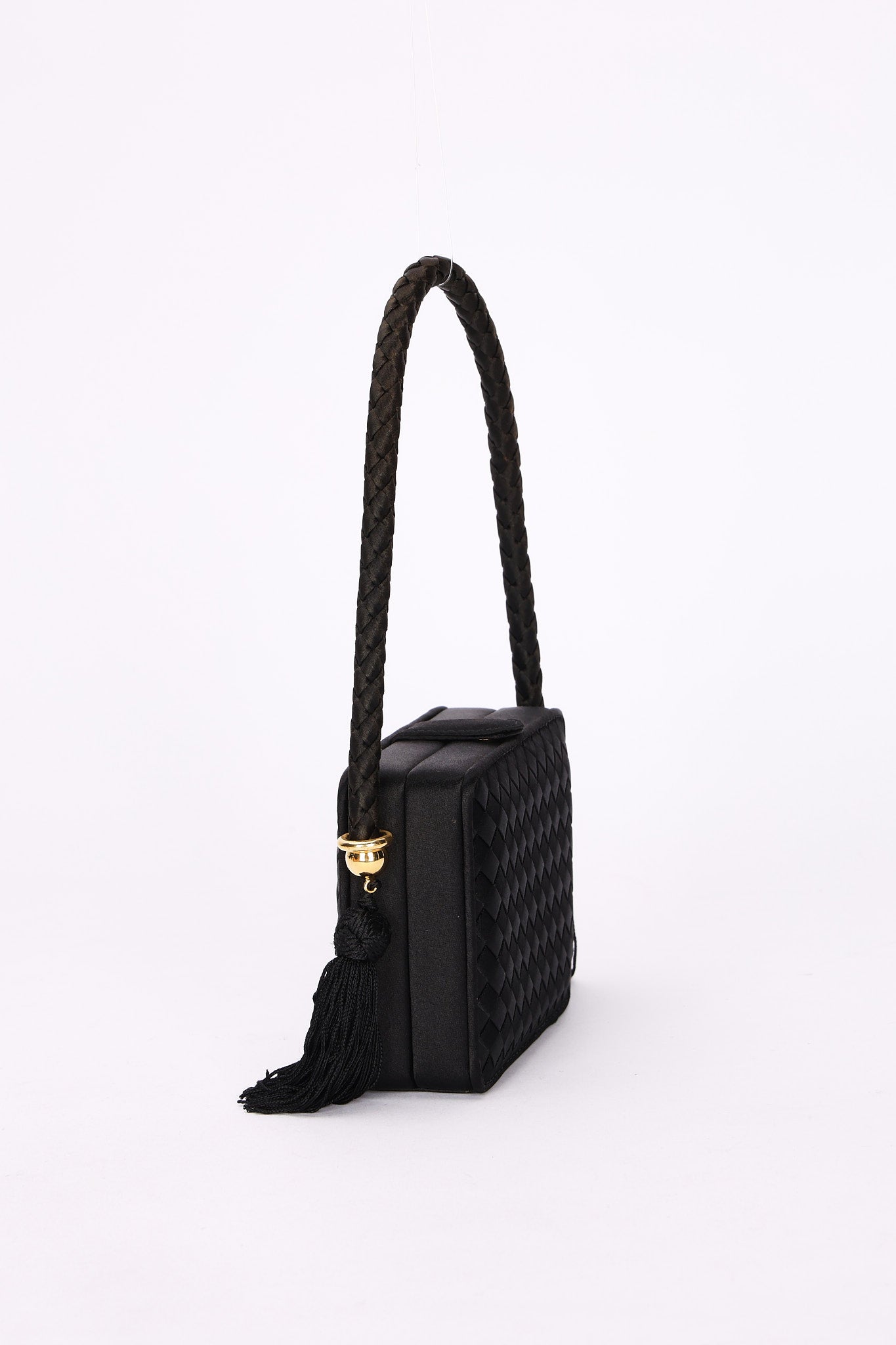 Bottega Veneta Mini Satin Tassel Bag