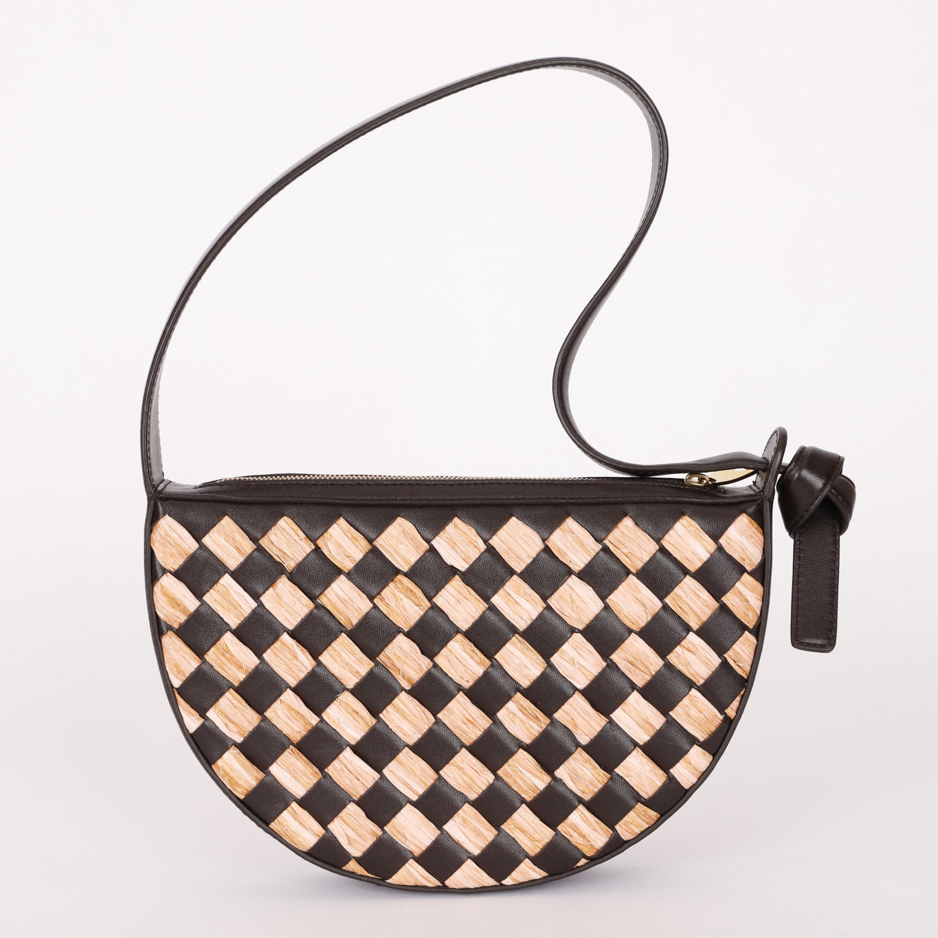 Limited Edition Bottega Veneta Sunrise Bag Fondant Intrecciato and Natural Raffia