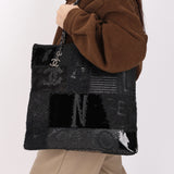 Limited Edition Chanel Patchwork Tote Black 2017 DSHW