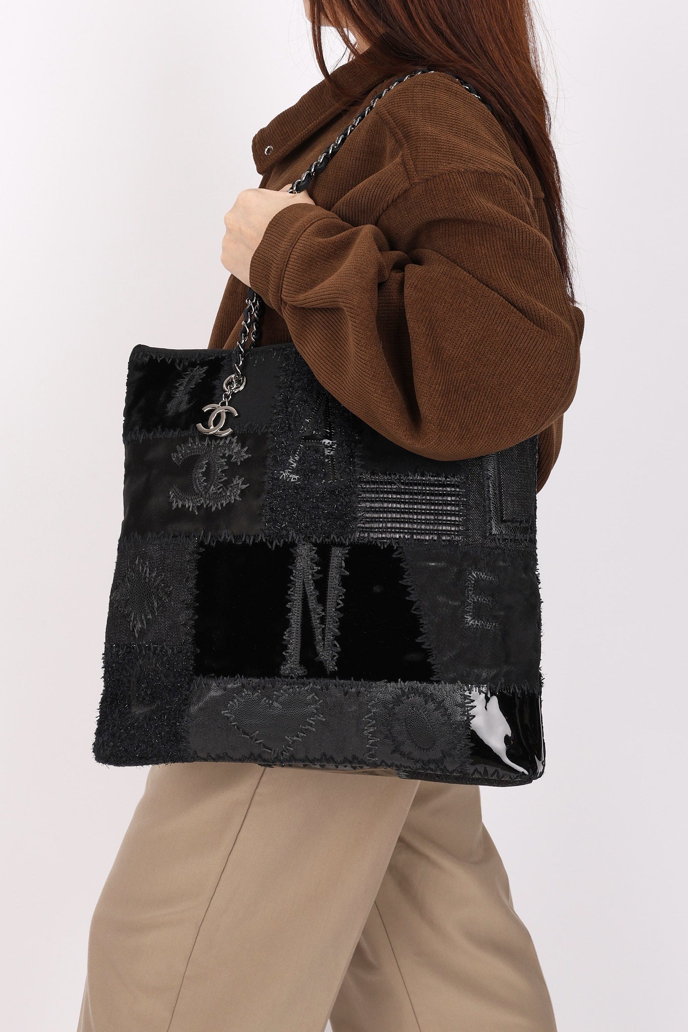 Limited Edition Chanel Patchwork Tote Black 2017 DSHW