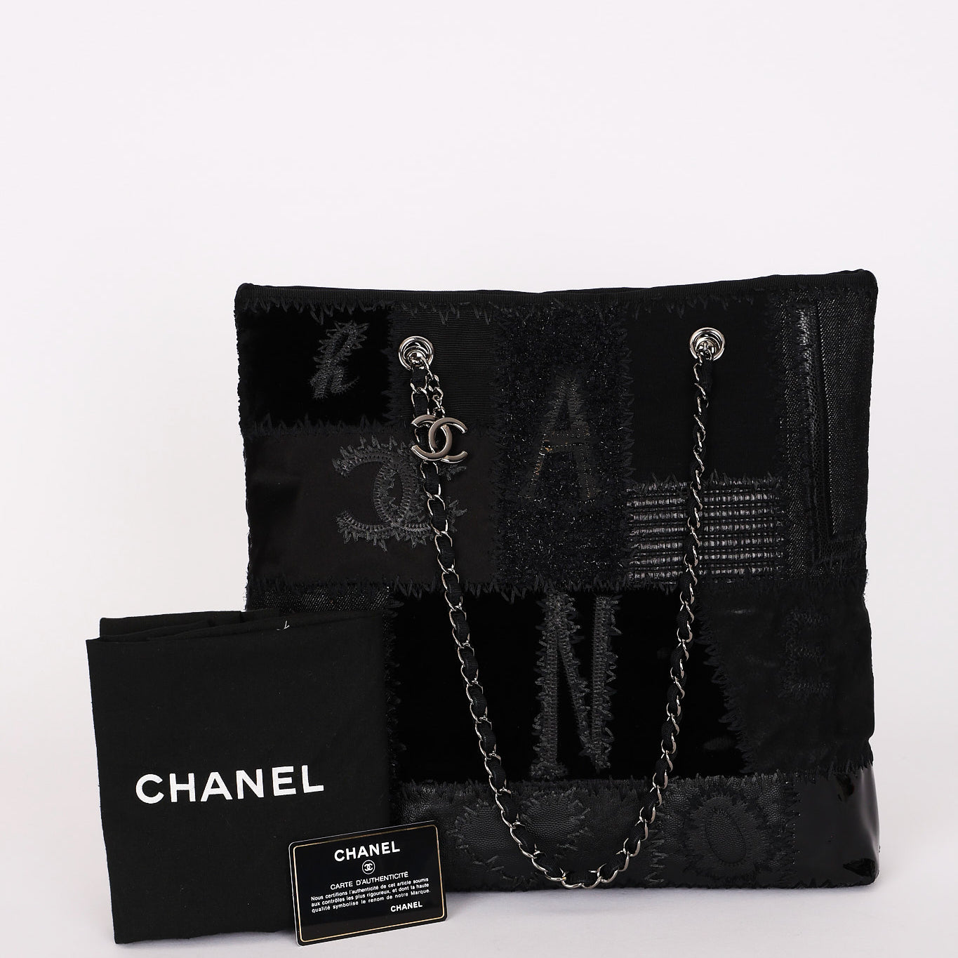 Limited Edition Chanel Patchwork Tote Black 2017 DSHW