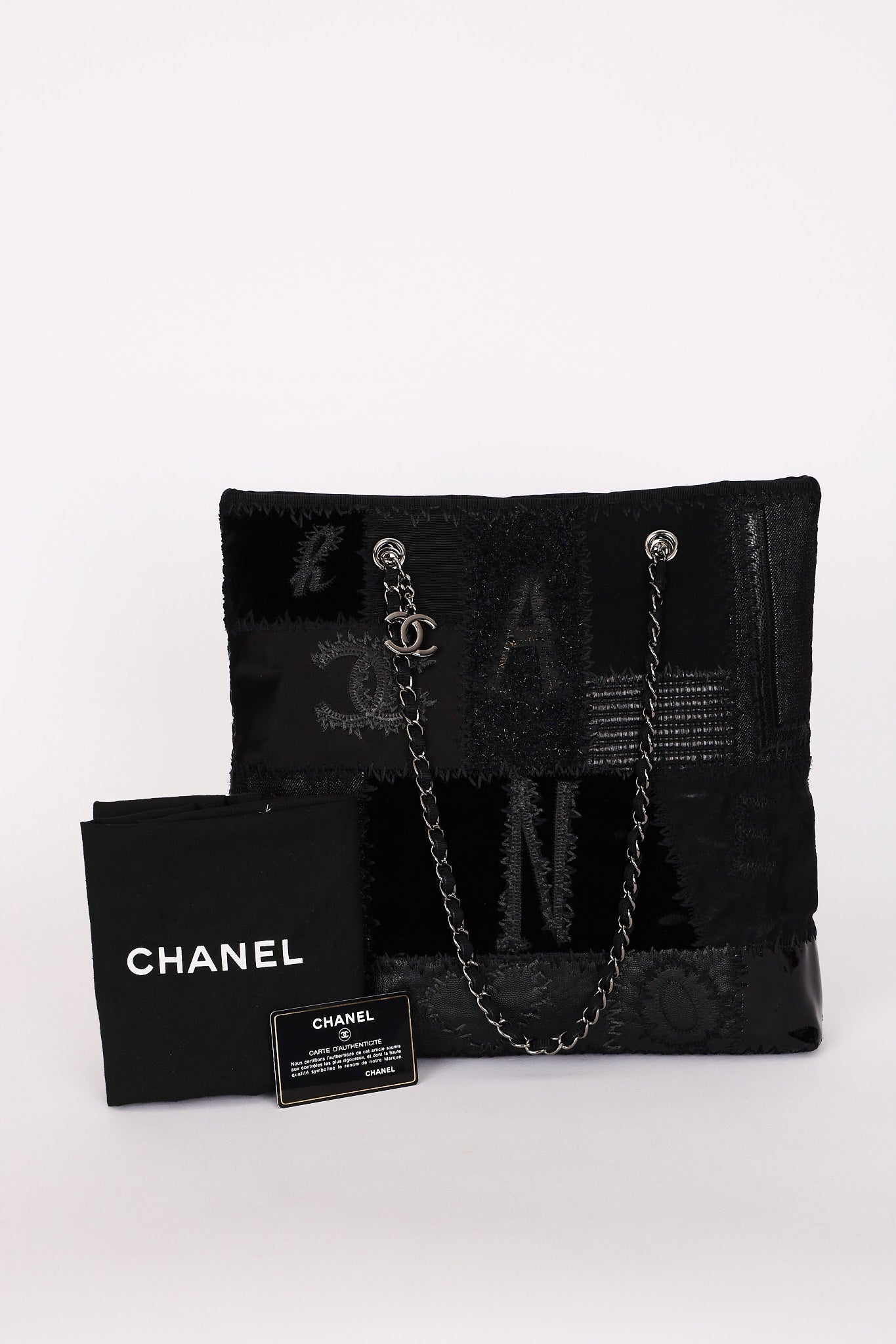 Limited Edition Chanel Patchwork Tote Black 2017 DSHW