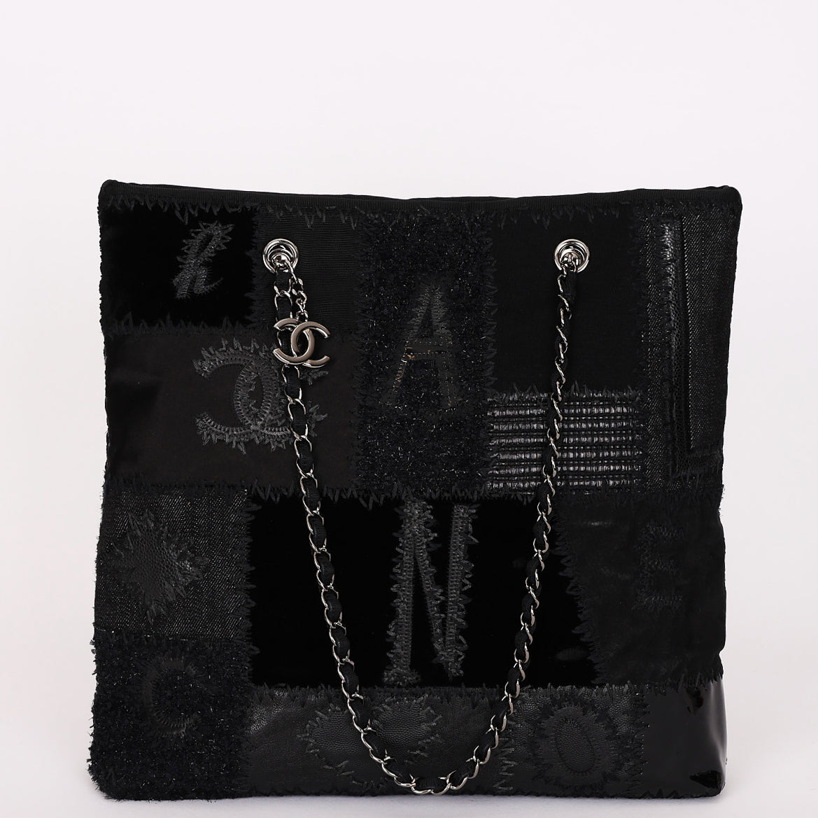 Limited Edition Chanel Patchwork Tote Black 2017 DSHW